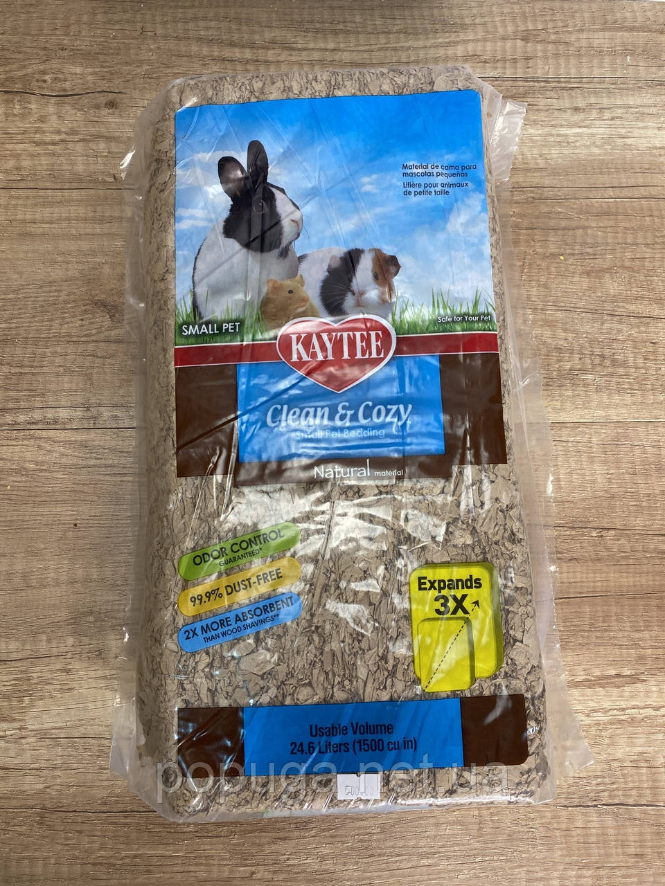 Kaytee Clean&Cozy Natural 8.2 л підстилка для гризунів, целюлоза, фото 1