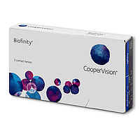 Контактные линзы для зрения силикон-гидрогелевые качественные Biofinity +2,25 упаковка (3 шт.)