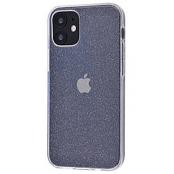 Чехол High quality silicone with sparkles 360 protect iPhone 12 mini transparent