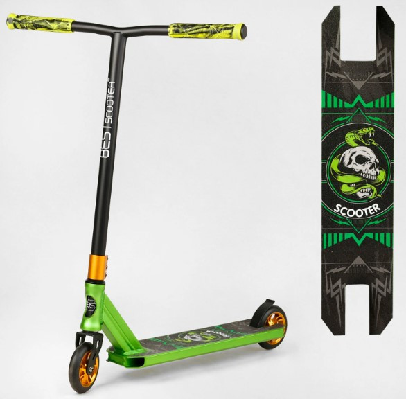 Трюковий самокат Best Scooter BS-9621 Анодоване фарбування, HIC-система, діаметр коліс 110 мм