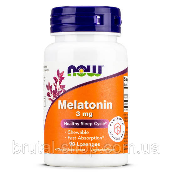 Now Melatonin 3 mg 60caps