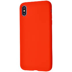 Чехол WAVE Full Silicone Cover iPhone Xs Max red