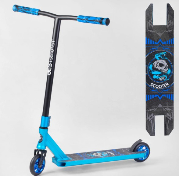 Трюковий самокат Best Scooter BS-9902 Анодоване фарбування, HIC-система, діаметр коліс 110 мм