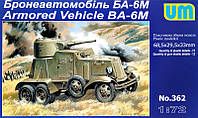 Сборная модель Бронеавтомобиль БА-6М 1:72 Unimodels (362)