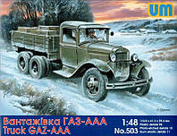 Сборная модель Советский грузовой автомобиль ГАЗ-ААА 1 :48 Unimodels (503)