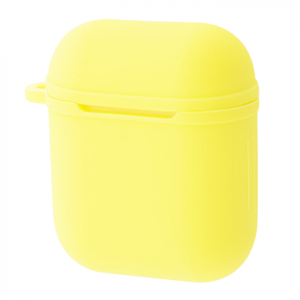 Чехол Silicone Shock-proof case for Airpods 1/2 yellow