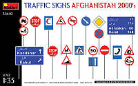 Сборная модель: Дорожные знаки. Афганистан 2000-е годы (Miniart 35640) 1:35