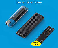 Зовнішня кишеня для M2 SSD NVMe PCIe USB 3.1 Type-C Blueendless 2803N Original, фото 2