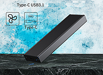 Зовнішня кишеня для M2 SSD NVMe PCIe USB 3.1 Type-C Blueendless 2806N Original, фото 8