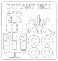 Маска для модели самолета Boulton Paul Defiant Mk.1 выпуска 2015 года (Airfix)