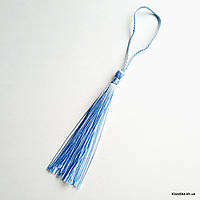 Декоративные кисточки из ниток шёлковые 9 см, цвет - Светло-голубой (5 шт.)