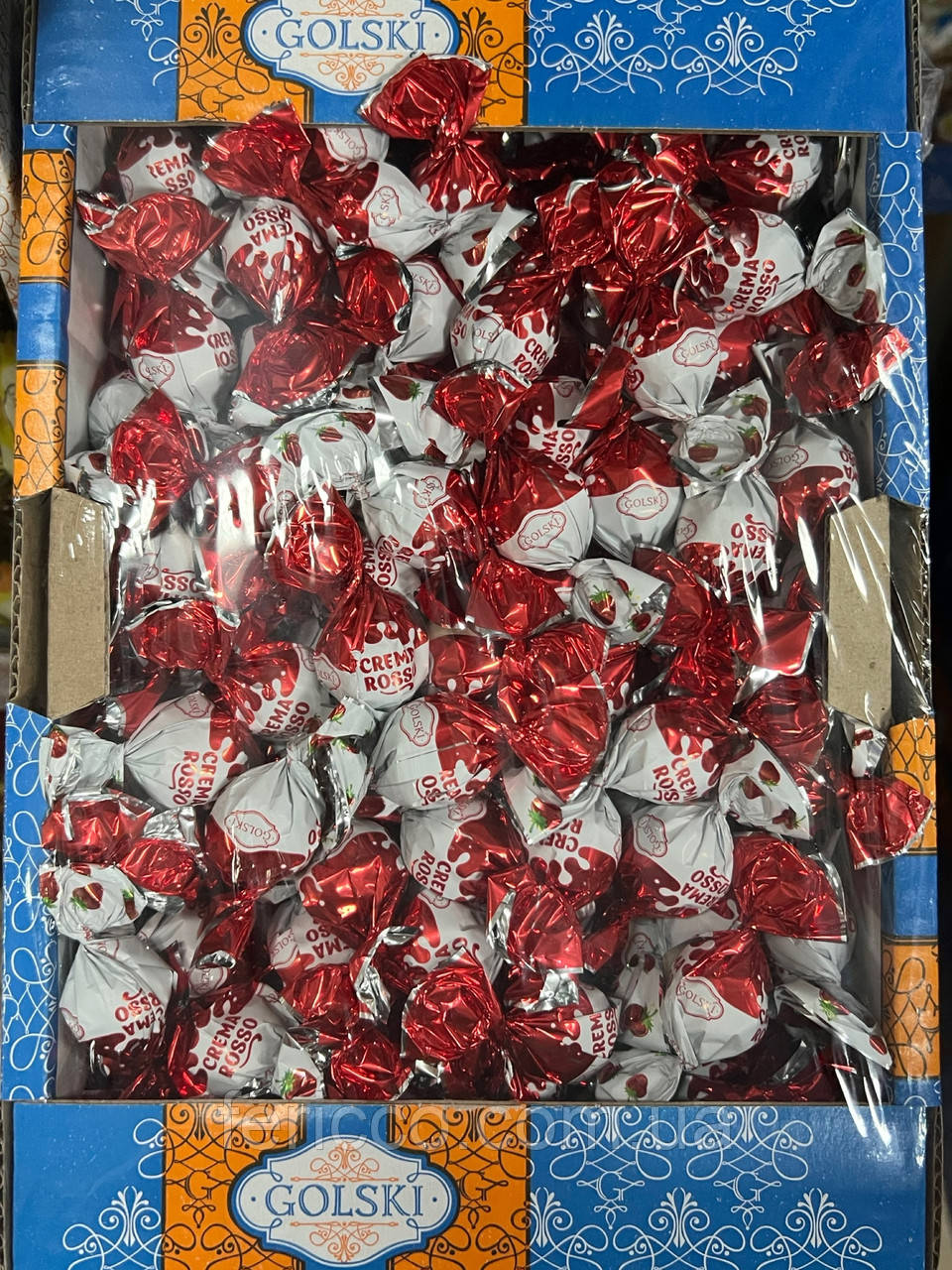 Шоколадні цукерки Crema rosso ТМ Golski 1,7кг