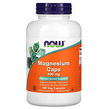 Магній NOW Foods "Magnesium Caps" 400 мг (180 капсул)
