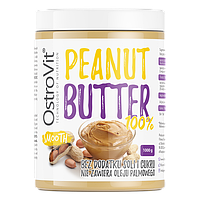 Арахісова паста 100% Peanut Butter Smooth OstroVit 1 кг