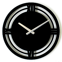 Годинники настінні зал, дизайнерські настінні годинники, інтер'єрні годинники, годинник для кімнати Classic B-002 35х35
