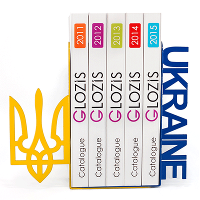 Опора для книг, металева підставка для книг, підставка тримач для книг на полку, домашній декор Glozis Ukraine G-020 30 х 20
