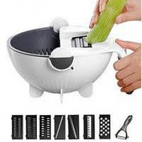 Овощерезка wet basket vegetable cutter. Мульти-слайсер - друшлаг, шинковка ломтерезка для овощей