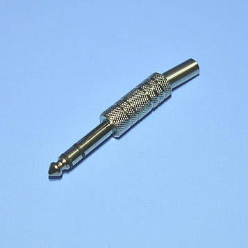 Штекер jack-6,3мм стерео, металевий корпус WTY0020