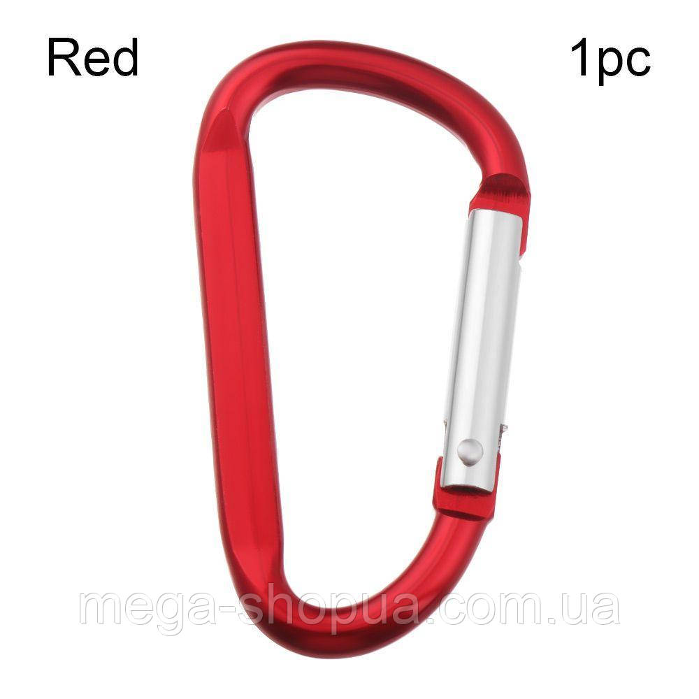 Карабін великий грушоподібний алюмінієвий 80 мм для ключів, брелока WS80R 80mm