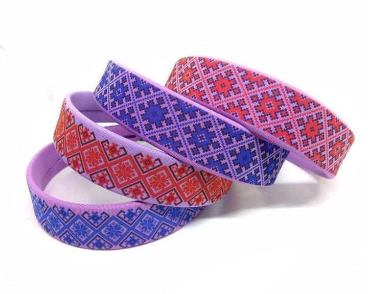 Обруч для жіночого волосся бузковий, фото 1