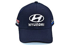 Кепка Sport Line з автомобільним логотипом Hyundai темно-синя (S 0919-663), фото 2