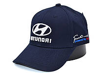 Кепка Sport Line з автомобільним логотипом Hyundai темно-синя (S 0919-663), фото 3