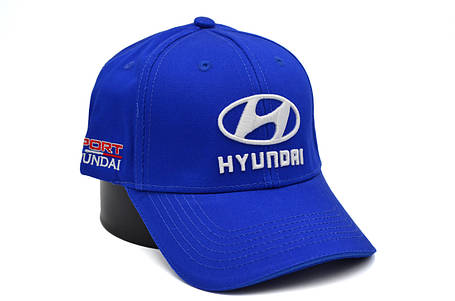 Кепка Sport Line з автомобільним логотипом Hyundai синя (S 0919-665), фото 1