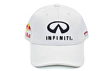Кепка Sport Line з автомобільним логотипом Infiniti 56-59 см біла (S 019-673), фото 6