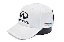 Кепка Sport Line з автомобільним логотипом Infiniti 56-59 см біла (S 019-673), фото 5