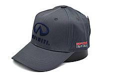 Кепка Sport Line з автомобільним логотипом Infiniti сіра (S 0919-674), фото 4