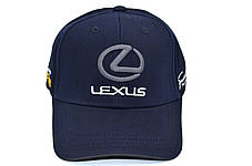 Кепка Sport Line з автомобільним логотипом Lexus темно-синя (S 0919-691), фото 3