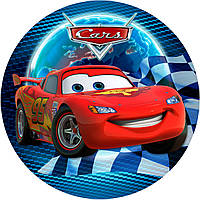 Тарілки святкові паперові одноразові " Тачки" 18 см 10 шт.