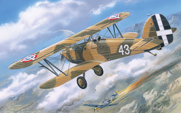 Пластикова модель 1/72 A-model 72140 британський морський винищувач Hawker Fury Yugoslavian, фото 1