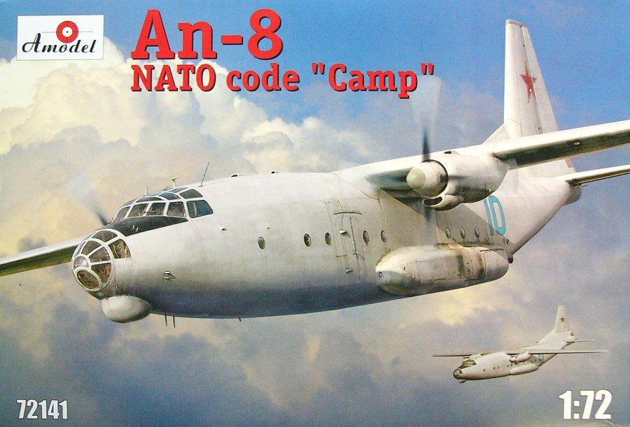 Пластикова модель 1/72 A-model 72141 радянський військовох-транспортний літак Антонов АН-8, фото 1