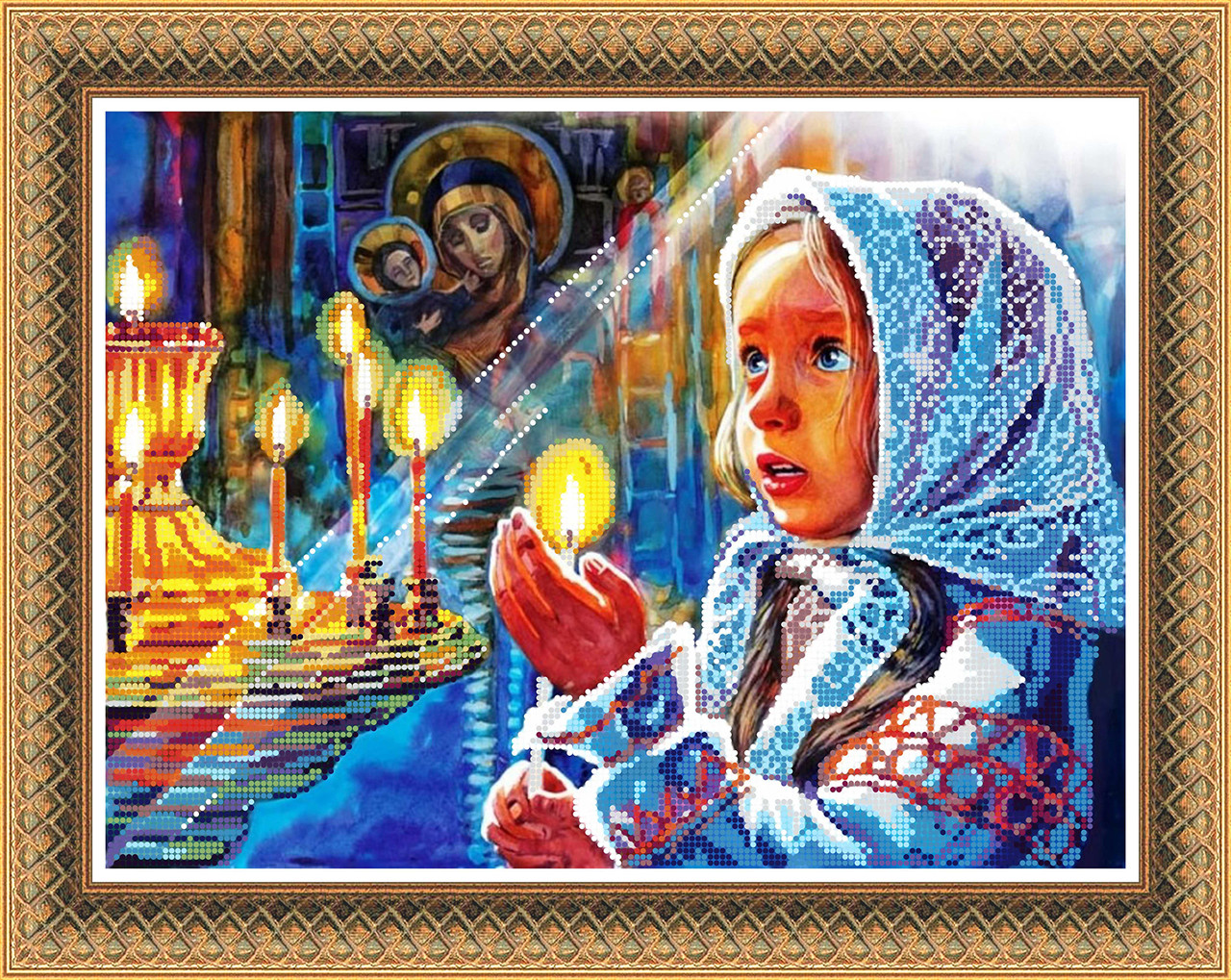 Схема для вишивки бісером Молюсь ФЛ-002 (габардин)