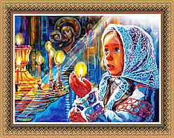 Схема для вишивки бісером Молюсь ФЛ-002 (габардин)