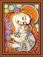 Схема для вишивки бісером Мамині обійми ФЛ-004 (габардин)