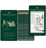 Набор графитных карандашей Faber-Castell 9000 12 шт 5В-5Н