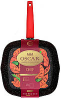 Сковорода OSCAR CHEF гриль 28 см б/кришки (OSR-8101-28)
