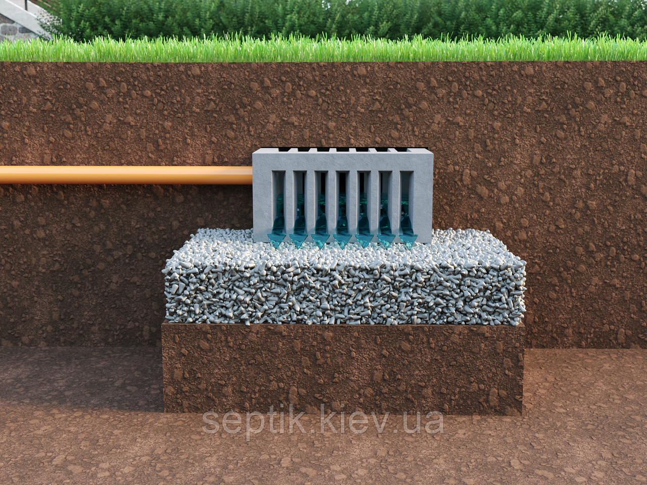 Дренажний тунель "НІКОС 300" з гідротехнічного бетону