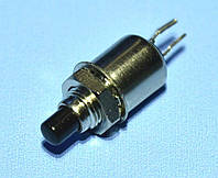 Кнопка без фиксации DS-402 OFF-(ON) 0.5A 125V черная