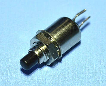 Кнопка без фікс. DS-402 0.5A 125V чорна 1-група OFF-(ON)