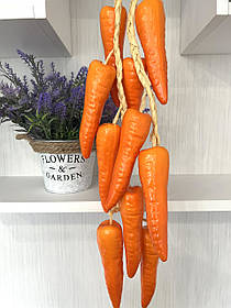 В'язання штучної моркви. Муляж моркви (5 штук, 60 см)