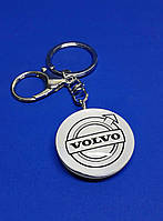 Брелок для ключей авто машины с надписью Вольво Volvo d35мм