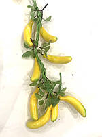 Штучний банан, муляж бананів на в'язці (50 см 8 штук), фото 7