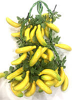 Штучний банан, муляж бананів на в'язці (50 см 8 штук), фото 9