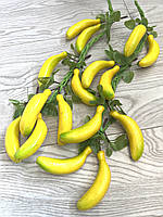 Штучний банан, муляж бананів на в'язці (50 см 8 штук), фото 6