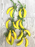Штучний банан, муляж бананів на в'язці (50 см 8 штук), фото 5