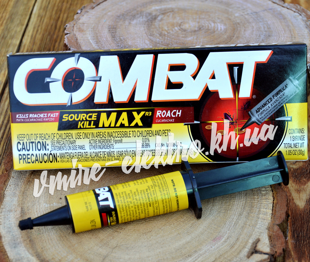 Шприц-гель від тарганів і мурах COMBAT, 30 г