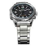 Тактичний сталевий наручний кварцовий годинник з металевим ремінцем з японським механізмом, фото 4